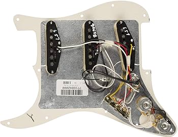 Fender Stratocaster Pre-Wired SSSピックガード Amazon.com: Fender Pre-Wired Strat Pickguard, Vintage